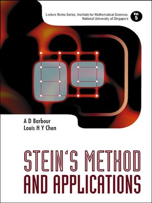 cover image of Stein's Method and Applications
